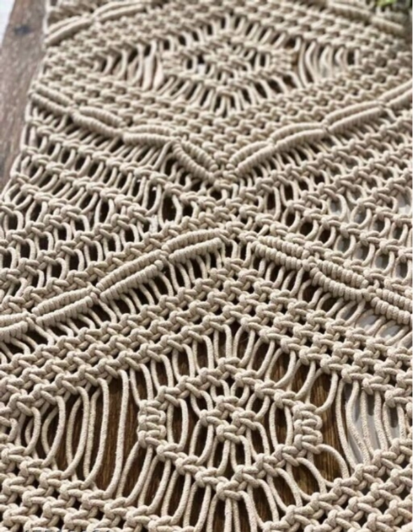  Unique  Cotton Table  Runner - Free Size, Cream, Cotton, Pack of1